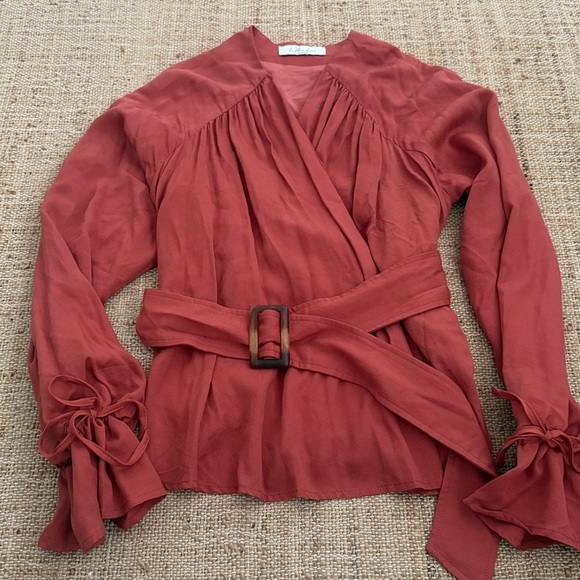 L' Academie REVOLVE Dezi Jacket Rust Color SZ Small - Picture 4 of 8